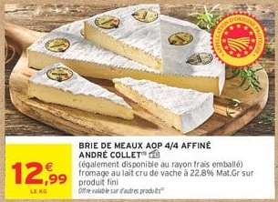 BRIE DE MEAUX AOP 4/4 AFFINÉ ANDRÉ COLLET