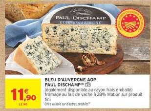 BLEU D'AUVERGNE AOP PAUL DISCHAMP