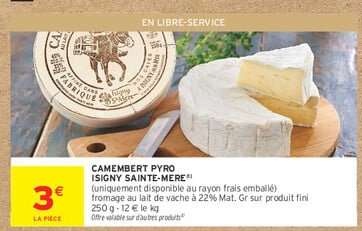CAMEMBERT PYRO ISIGNY SAINTE-MÈRE