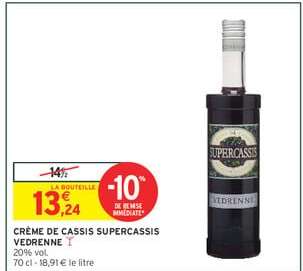 CRÈME DE CASSIS SUPERCASSIS VEDRENNE
