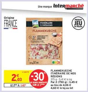 FLAMMEKUECHE ITINÉRAIRE DE NOS RÉGIONS