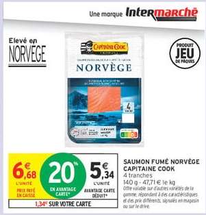 SAUMON FUMÉ NORVÈGE CAPITAINE COOK