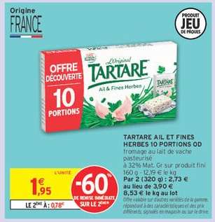 Tartare Ail et Fines Herbes 10 Portions