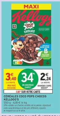 CÉRÉALES COCO POPS CHOCOS “KELLOGG’S”
