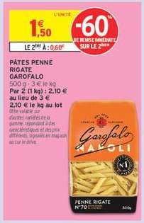 PÂTES PENNE RIGATE GAROFALO