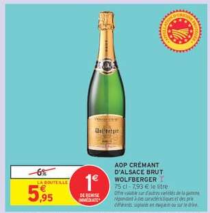 AOP Crémant d'Alsace Brut Wolfberger