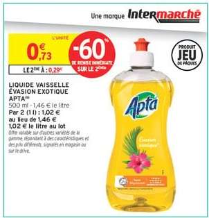 LIQUIDE VAISSELLE ÉVASION EXOTIQUE APTA