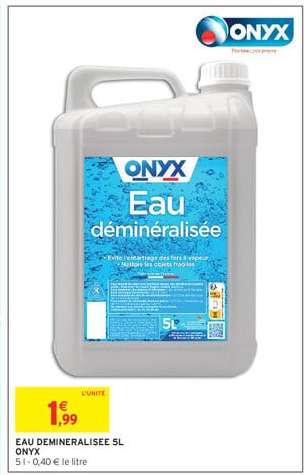 EAU DEMINERALISEE 5L ONYX