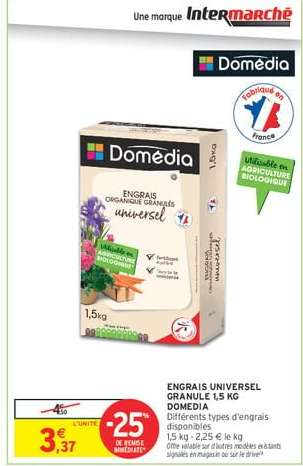 ENGRAIS UNIVERSEL GRANULE 1,5 KG DOMÉDIA