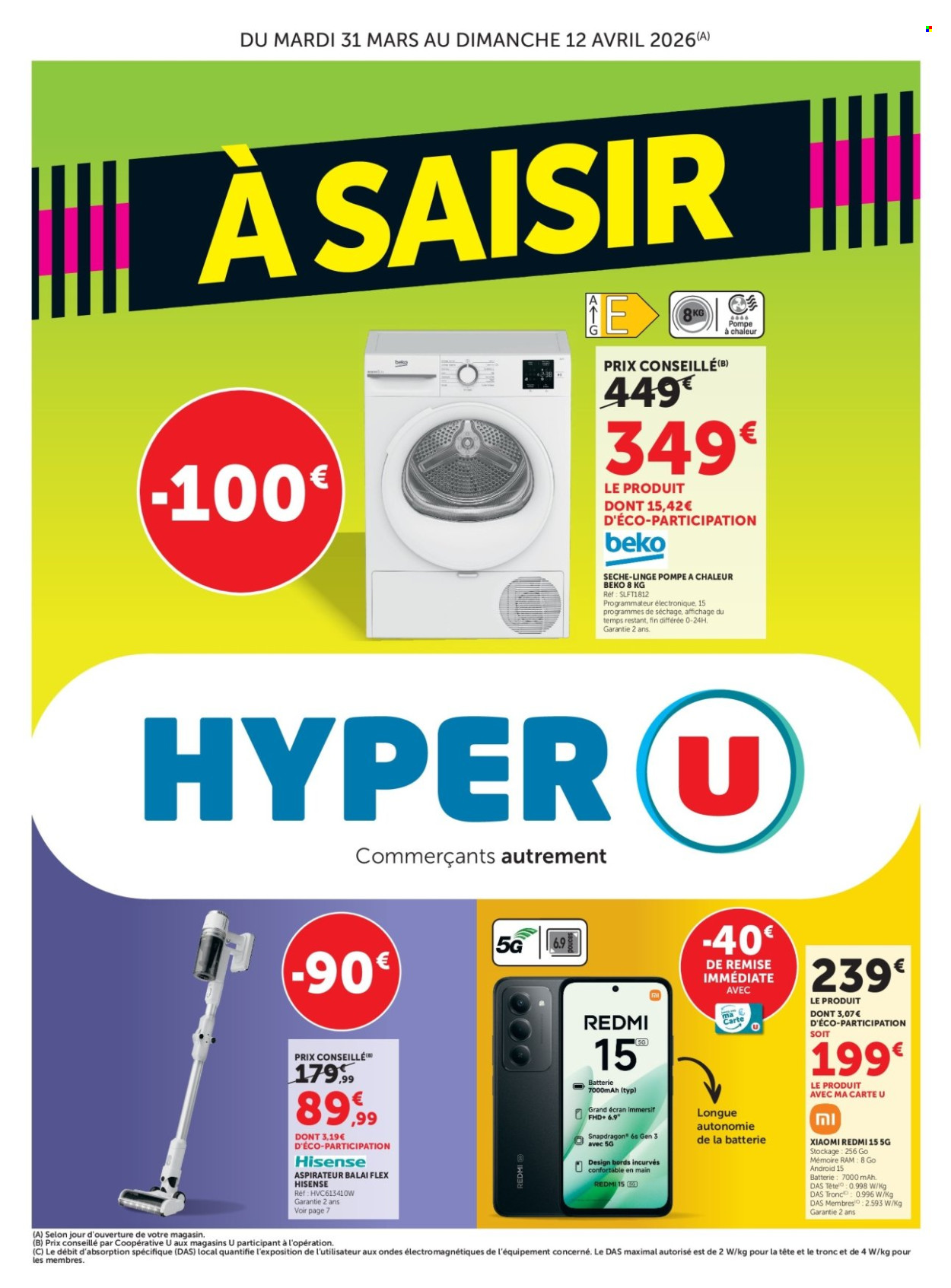 Catalogue HYPER U - 31/03/2026 - 12/04/2026. Page 1