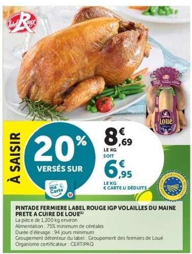 PINTADE FERMIÈRE LABEL ROUGE IGP