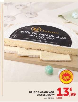 BRIE DE MEAUX AOP U SAVEURS