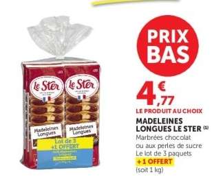 Madeleines Longues Le Ster