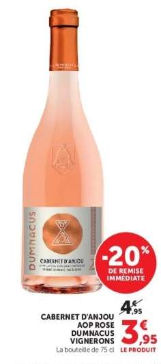 CABERNET D'ANJOU AOP ROSÉ DUMNACUS VIGNERONS