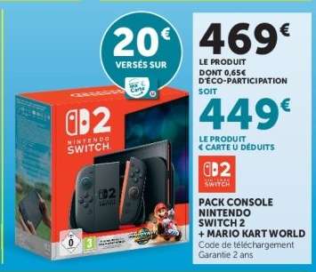 Pack Console Nintendo Switch 2 + Mario Kart World
