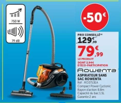Rowenta Aspirateur sans sac