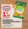 MIX BRETZELS CRACKERS SNACK PARTY DR OETKER