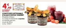 Confitures Artisanale d'Alsace Sophie Vincent