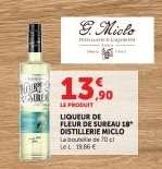 Liqueur de Fleur de Sureau 18° Distillerie Miclo