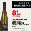 Gewurztraminer Grand Cru Sonnenglanz Cave de Beblenheim 2021