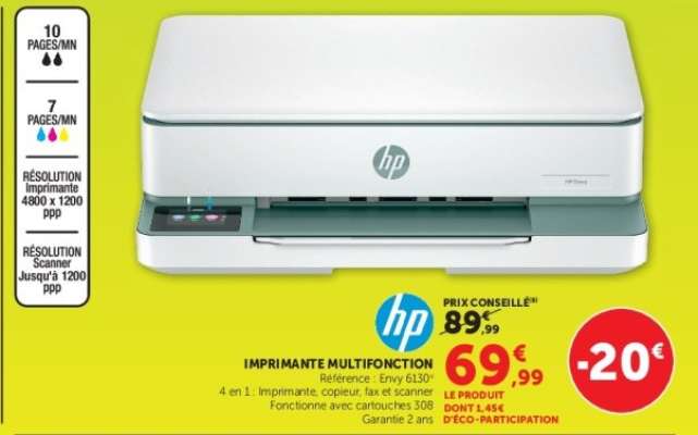 Imprimante Multifonction HP Envy 6130