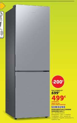 SAMSUNG Réfrigérateur Combiné RB3V6B352SAEF