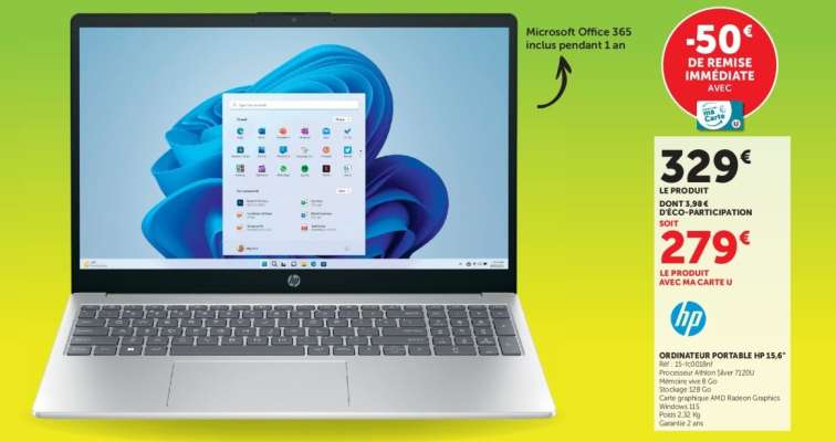ORDINATEUR PORTABLE HP 15,6"
