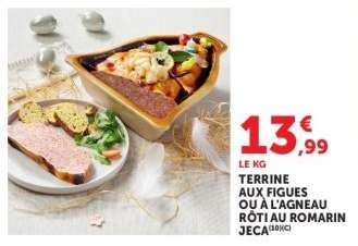 Terrine aux figues ou à l'agneau rôti au romarin