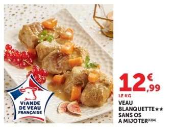 Veau : blanquette*/** sans os à mijoter