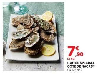 HUÎTRE SPÉCIALE CÔTE DE NACRE