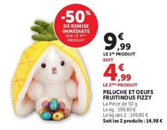 PELUCHE ET OEUFS FRUITINOUS FIZZY