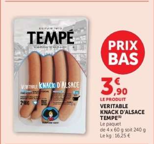 VÉRITABLE KNACK D'ALSACE "TEMPE"
