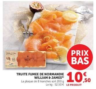 Truite Fumée De Normandie William & James
