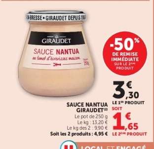 SAUCE NANTUA GIRAUDET