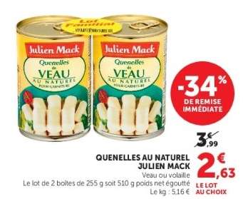 QUENELLES AU NATUREL JULIEN MACK