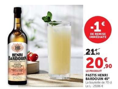 Pastis Henri Bardouin 45°
