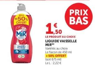 LIQUIDE VAISSELLE MIR