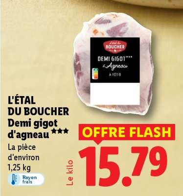 Demi gigot d'agneau