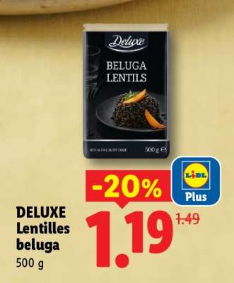 DELUXE Lentilles beluga