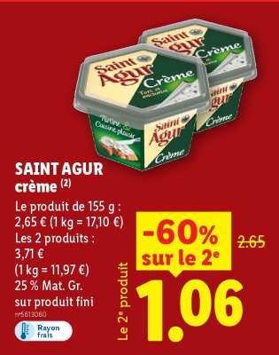 SAINT AGUR Crème