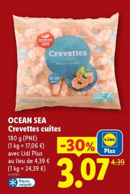 OCEAN SEA Crevettes cuites
