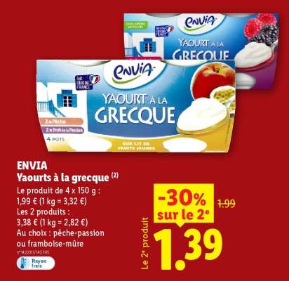 ENVIA Yaourts à la grecque