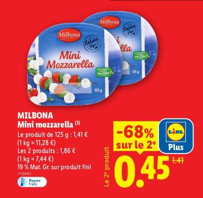 MILBONA Mini mozzarella