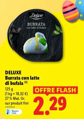 Deluxe Burrata con latte di bufala
