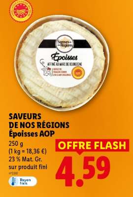 SAVEURS DE NOS RÉGIONS Époisses AOP