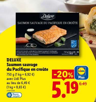 DELUXE Saumon sauvage du Pacifique en croûte