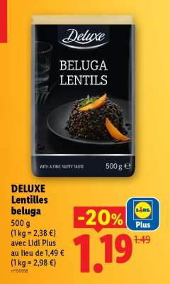 DELUXE Lentilles beluga