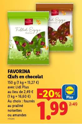 FAVORINA Œufs en chocolat