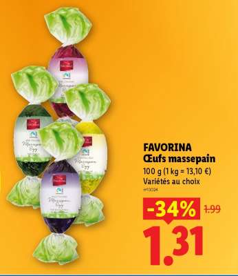 FAVORINA Œufs massepain