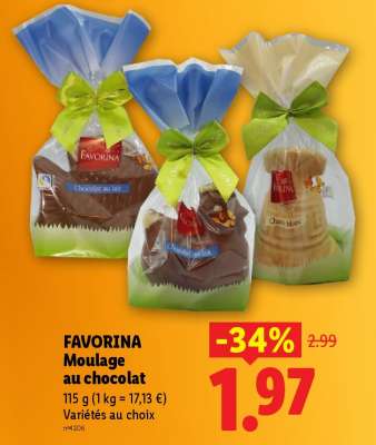 FAVORINA Moulage au chocolat